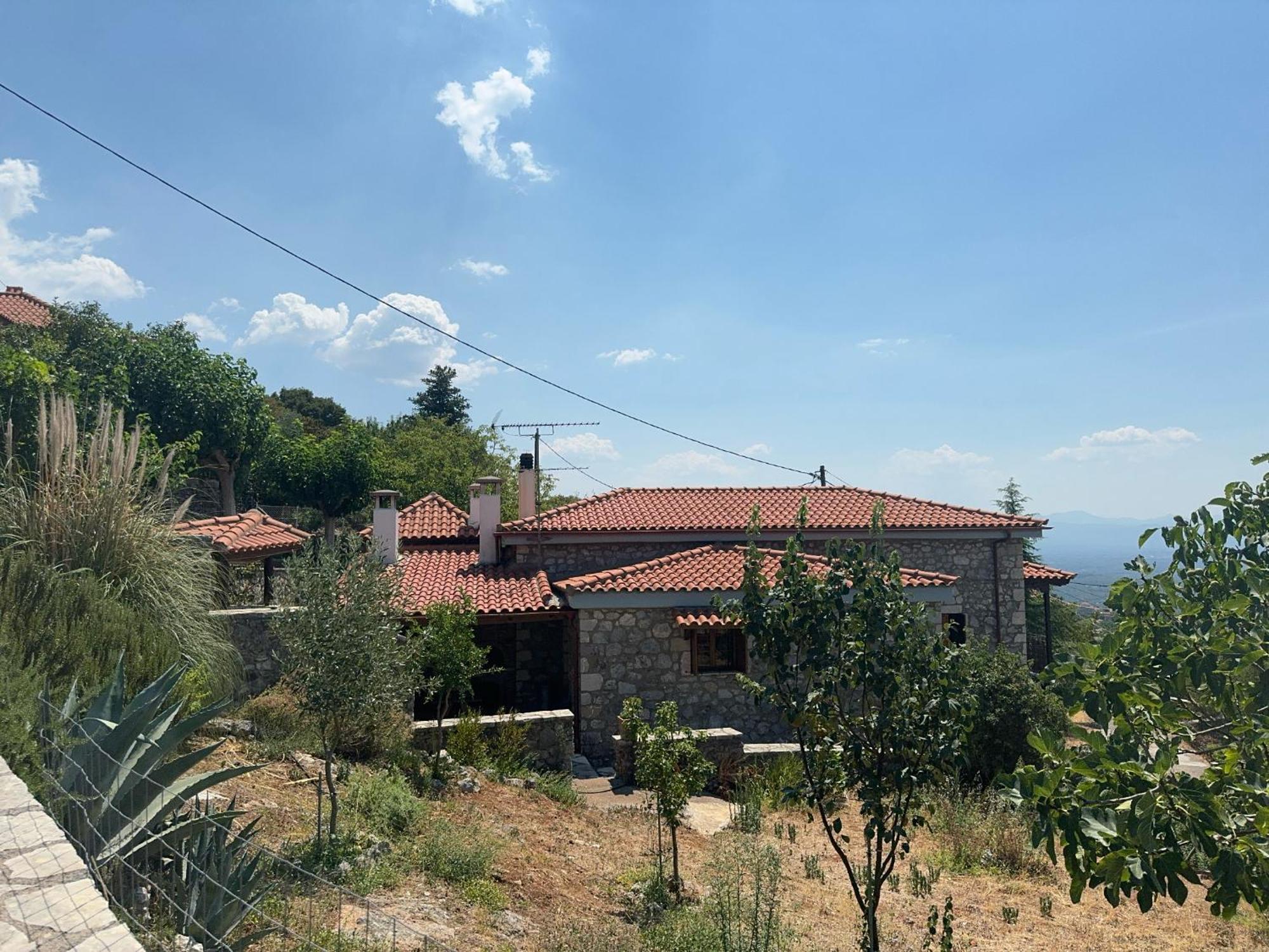 Terra Petra Villa at Psari Trikolonon Gortynia Psarion Bagian luar foto